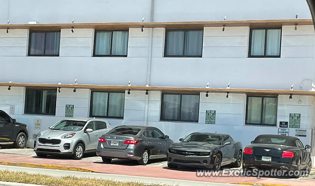 Bentley Continental spotted in Miami beach, Florida