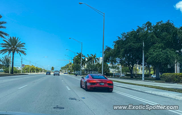 Audi R8 spotted in Miami, Florida