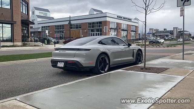 Porsche Taycan (Turbo S only) spotted in Bozeman, Montana