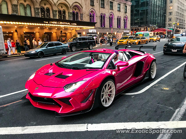 Lamborghini Aventador spotted in New York, New York