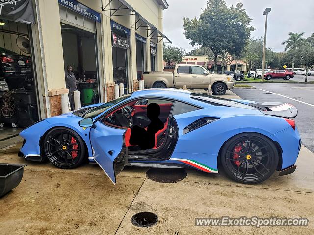 Ferrari 488 GTB spotted in Coconut Creek, Florida