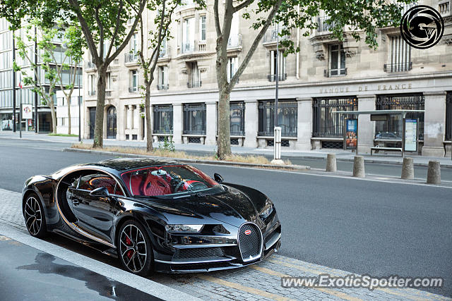 Bugatti Chiron spotted in Paris, France