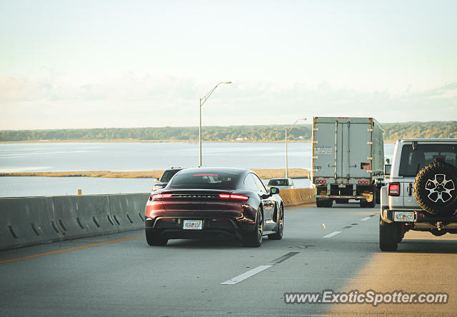 Porsche Taycan (Turbo S only) spotted in Jacksonville, Florida