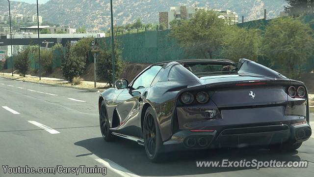 Ferrari 812 Superfast spotted in Santiago, Chile