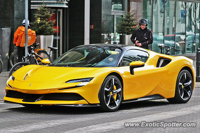 Ferrari SF90 Stradale spotted in Warsaw, Poland
