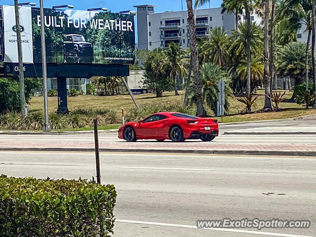 Ferrari 488 GTB spotted in Miami Beach, Florida