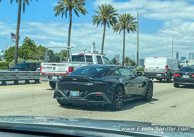 Aston Martin Vantage spotted in Miami Beach, Florida