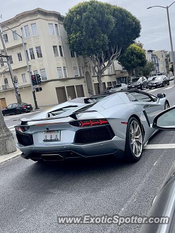 Lamborghini Aventador spotted in San Francisco, California