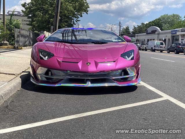 Lamborghini Aventador spotted in Hewlett, New York