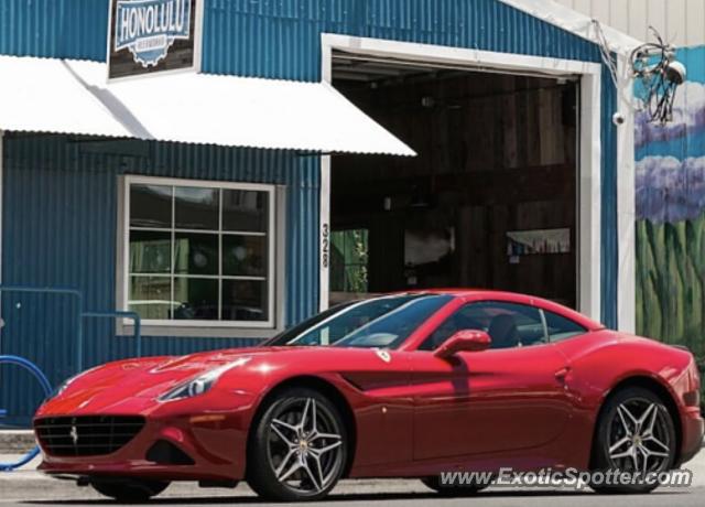 Ferrari California spotted in Honolulu, Hawaii