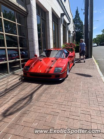 Ferrari F40 spotted in Greenwich, Connecticut