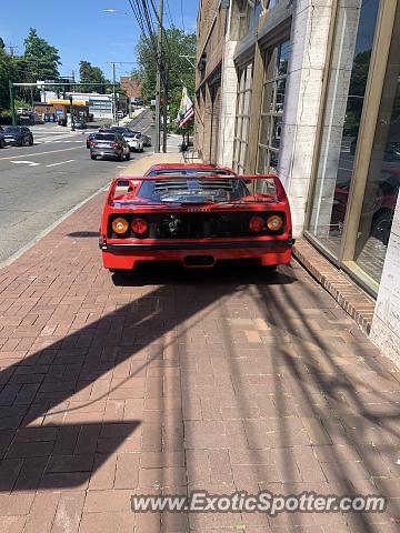 Ferrari F40 spotted in Greenwich, Connecticut