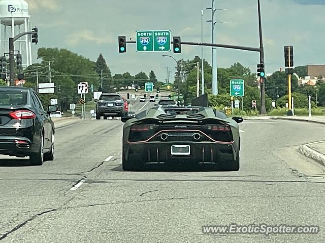 Lamborghini Aventador spotted in Wayzata, Minnesota