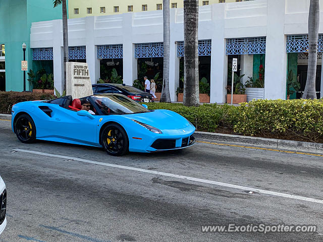 Ferrari 488 GTB spotted in Miami Beach, Florida