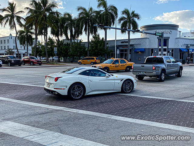 Ferrari California spotted in Miami Beach, Florida