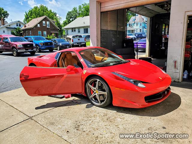 Ferrari 458 Italia spotted in Cincinnati, Ohio