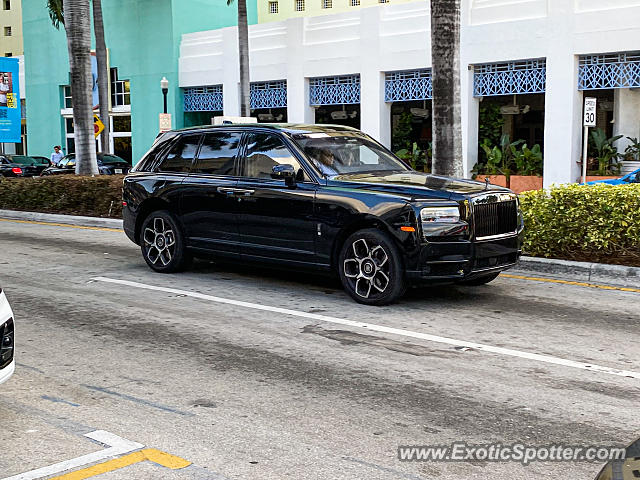 Rolls-Royce Cullinan spotted in Miami Beach, Florida