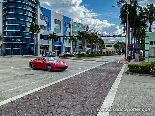 Porsche 911 spotted in Miami Beach, Florida