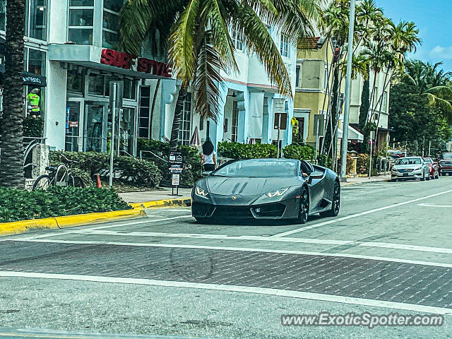 Lamborghini Huracan spotted in Miami Beach, Florida