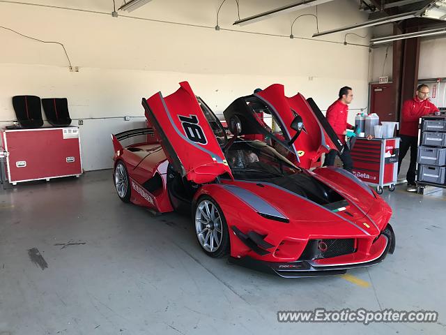 Ferrari FXX spotted in Sonoma Raceway, California