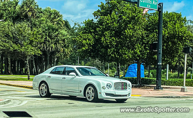 Bentley Mulsanne spotted in Miami Beach, Florida