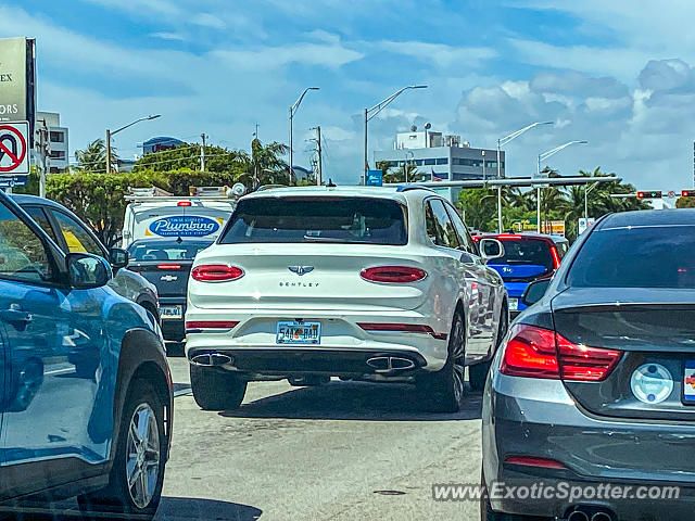 Bentley Bentayga spotted in Coral Gables, Florida