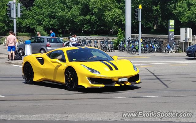 Ferrari 488 GTB spotted in Zurich, Switzerland