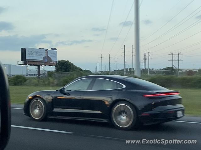 Porsche Taycan (Turbo S only) spotted in Daytona Beach, Florida