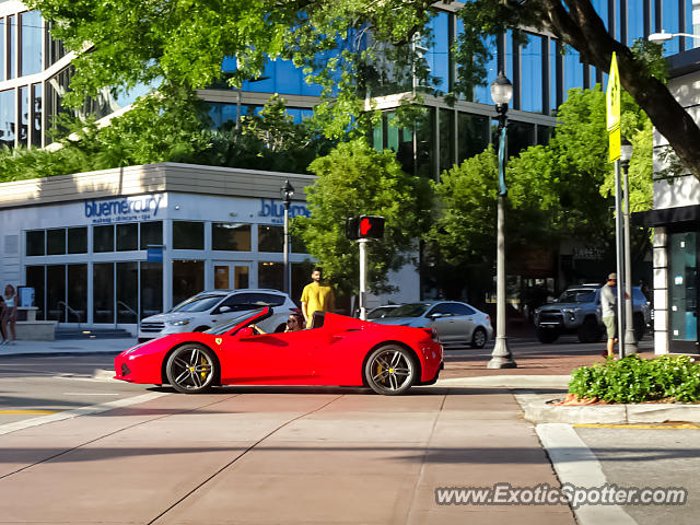 Ferrari 488 GTB spotted in Coconut Grove, Florida