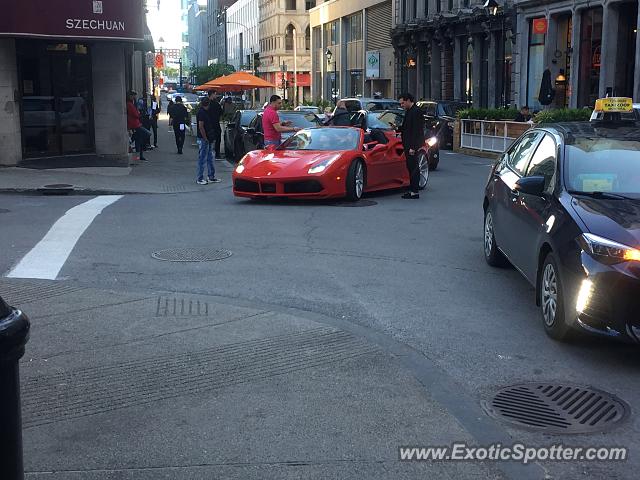 Ferrari 488 GTB spotted in Montréal, Canada