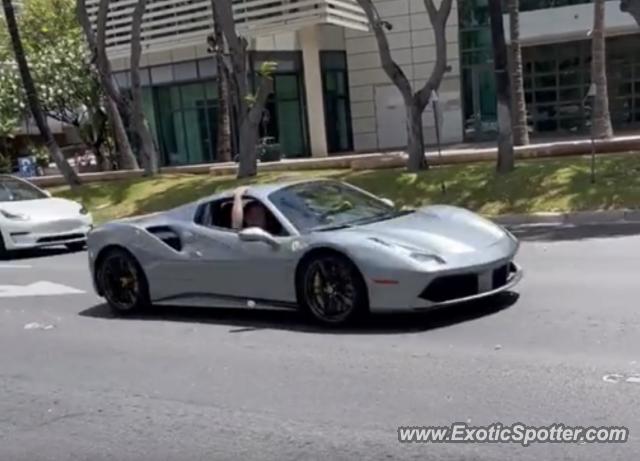 Ferrari 488 GTB spotted in Honolulu, Hawaii