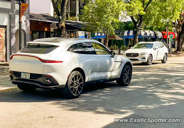 Aston Martin DBX spotted in Coconut Grove, Florida
