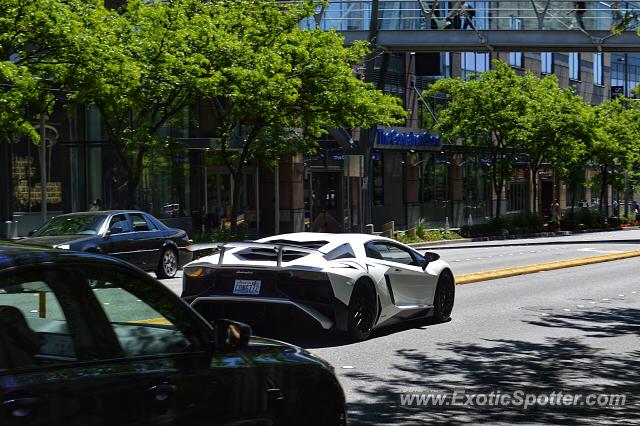 Lamborghini Aventador spotted in Bellevue, Washington