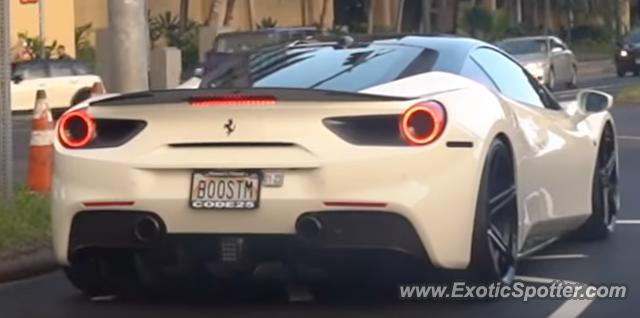 Ferrari 488 GTB spotted in Honolulu, Hawaii