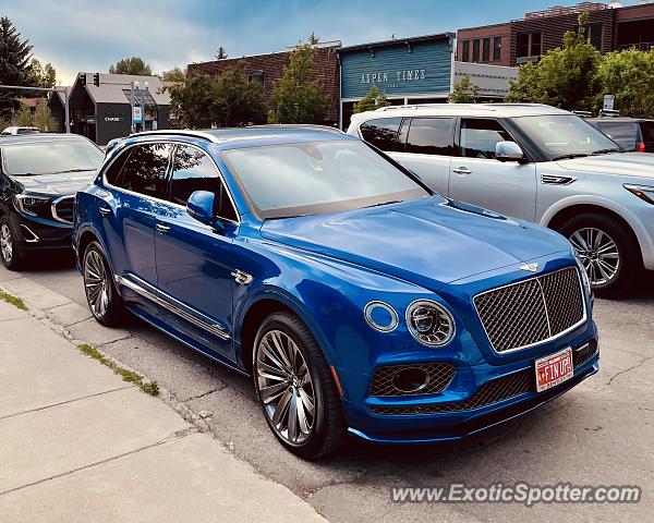 Bentley Bentayga spotted in Aspen, Colorado