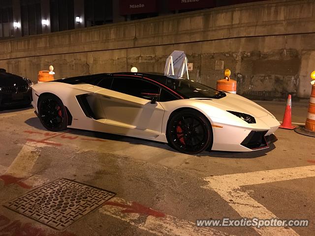 Lamborghini Aventador spotted in Chicago, Illinois