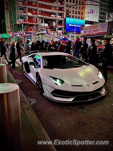 Lamborghini Aventador spotted in New York City, New York