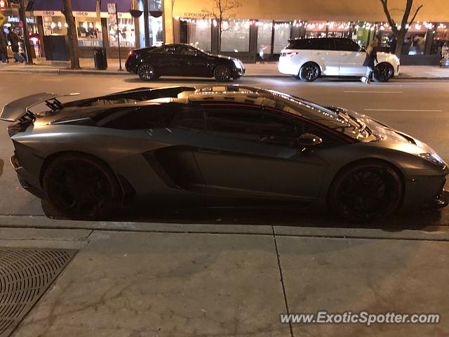 Lamborghini Aventador spotted in Chicago, Illinois