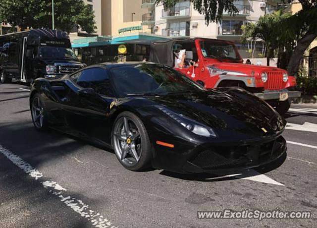 Ferrari 488 GTB spotted in Honolulu, Hawaii