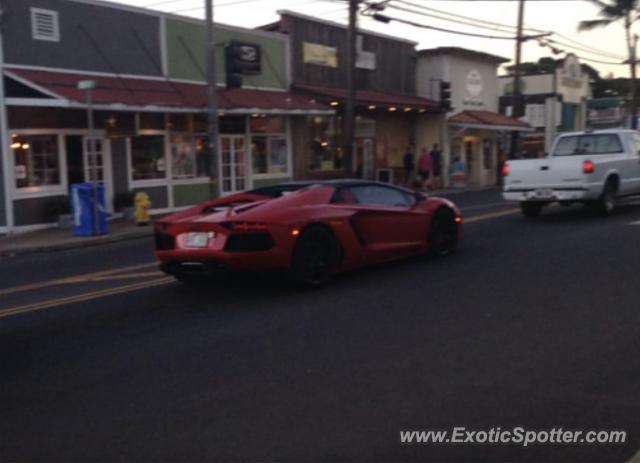 Lamborghini Aventador spotted in Honolulu, Hawaii