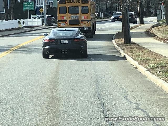 Jaguar F-Type spotted in West Concord, Massachusetts