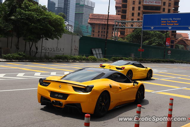 Ferrari 458 Italia spotted in Kuala lumpur, Malaysia