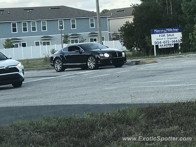 Bentley Continental spotted in Jacksonville, Florida