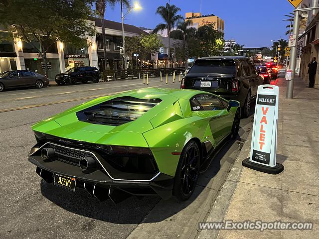 Lamborghini Aventador spotted in Beverly Hills, California