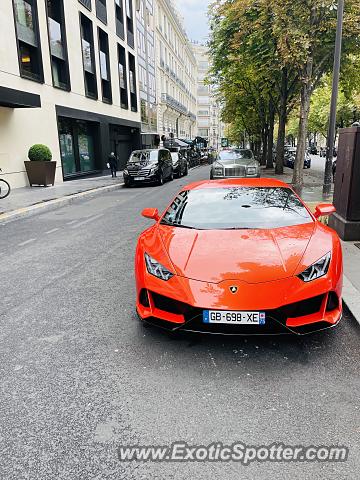 Lamborghini Huracan spotted in Paris, France
