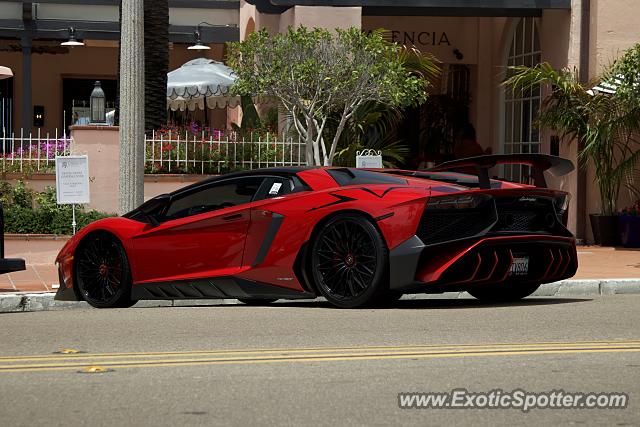 Lamborghini Aventador spotted in La Jolla, California