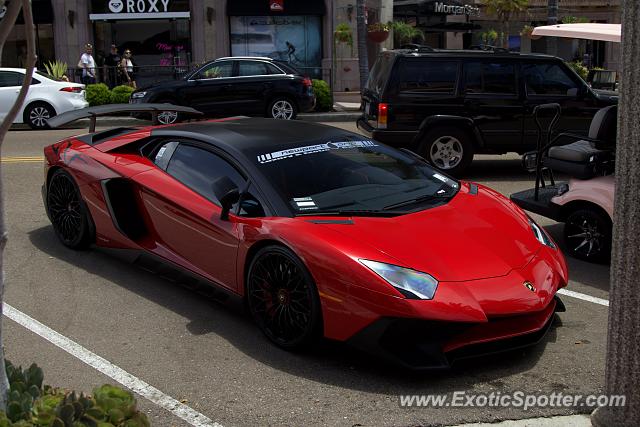 Lamborghini Aventador spotted in La Jolla, California