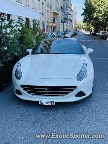 Ferrari California spotted in Paris, France