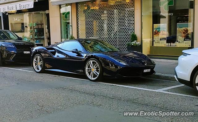 Ferrari 488 GTB spotted in Zürich, Switzerland