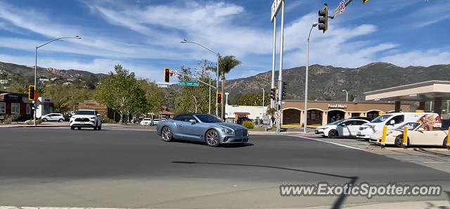 Bentley Continental spotted in Malibu, California